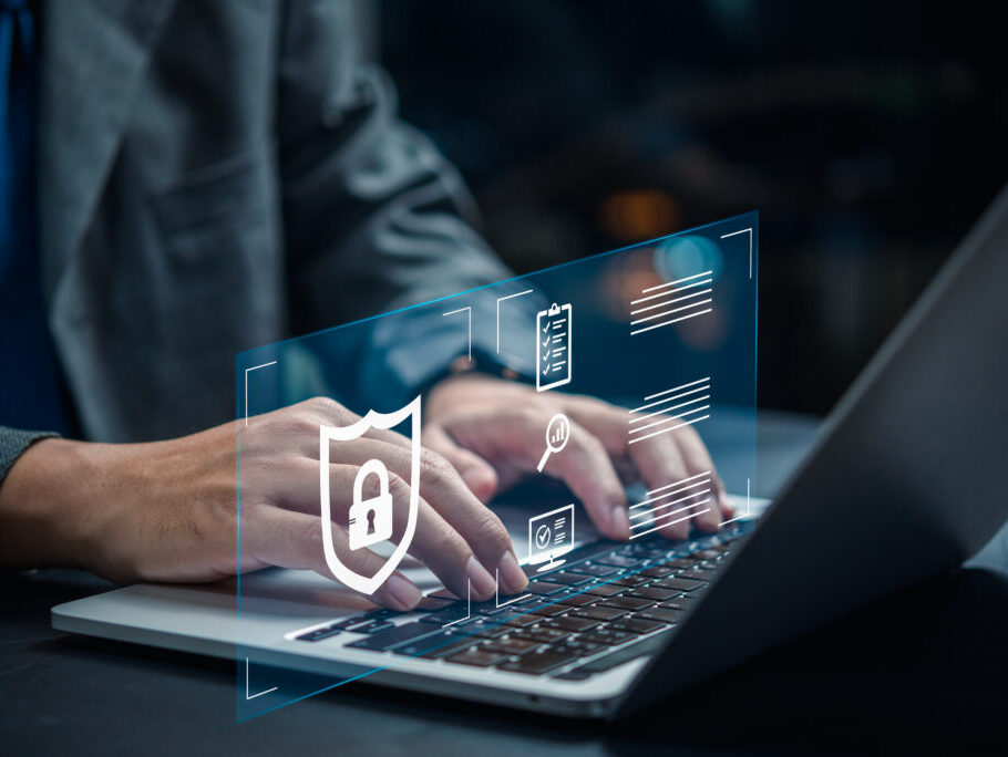 user authentication cybersecurity information security and encryption, technology personal data online.computer system firewall and internet security concept .